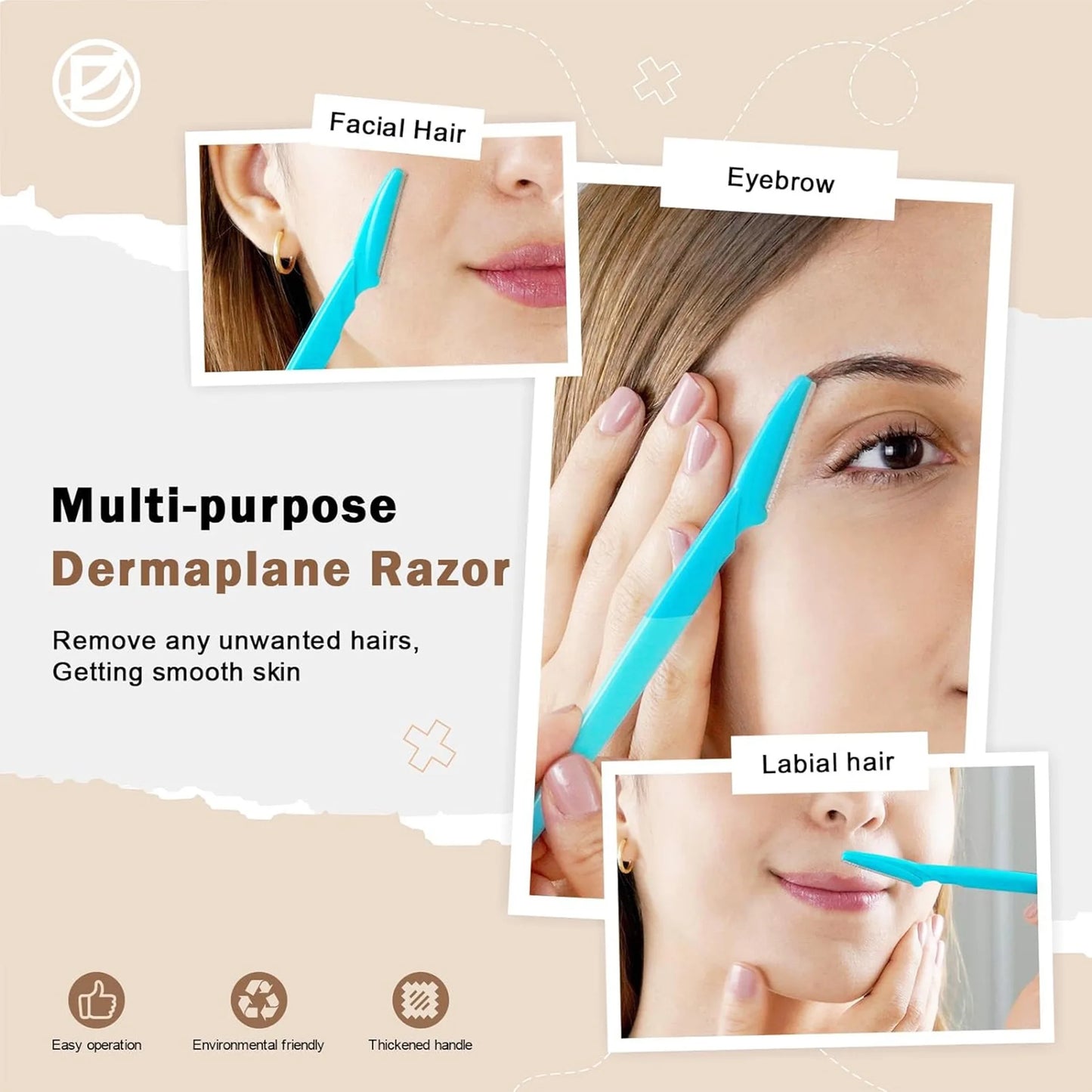 Eyebrow Trimmer Makeup Beauty Tools Safe Eye Brow Razor Face Body Hair Removal