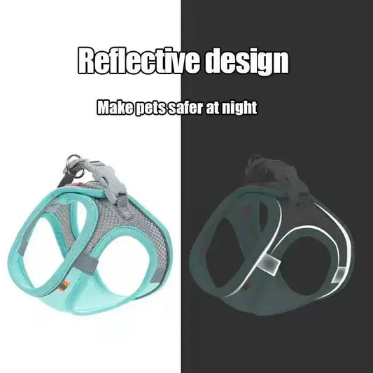 Cats Dog Accessories Small Dog Collar Safety Vest Pet Chest Rope Dogs Cover Breathable