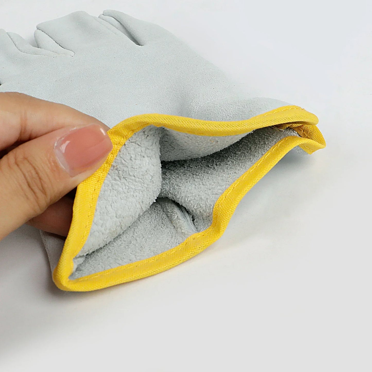 Work Gloves Sheepskin Leather Workers Work Welding Safety Protection