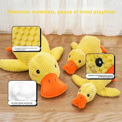 1/3PCS Things For Dogs Accessories Dog Supplies Calming Duck Squeaky Plush Toy Luxury