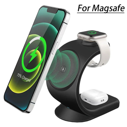 Magnetic Wireless Charger 3 in 1 Fast Charging