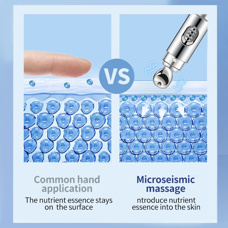 Electric Massage Eye Cream Hyaluronic Acid Firming Fades Fine Lines Eye Care Gel Moisturizing Beauty Eye Skin Care Beauty