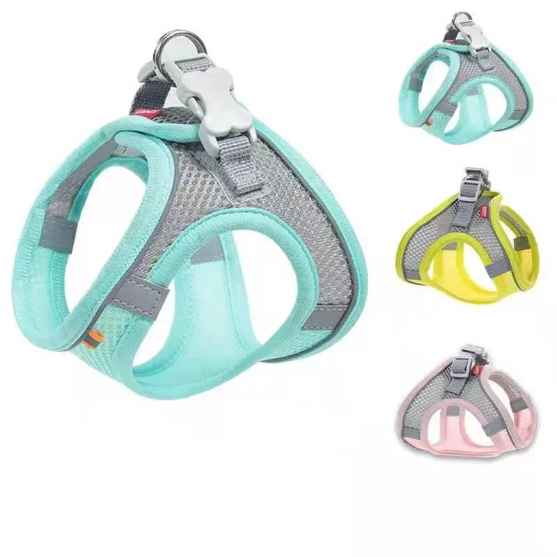 Cats Dog Accessories Small Dog Collar Safety Vest Pet Chest Rope Dogs Cover Breathable