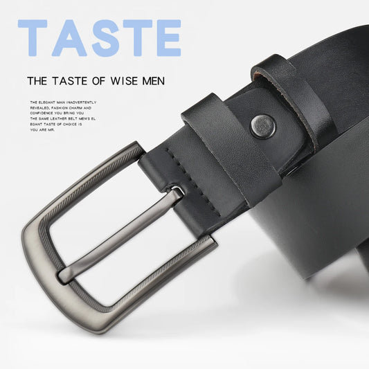 Cow Genuine Leather Luxury Strap Male Belts for Men New Large Plus Size100-130cm