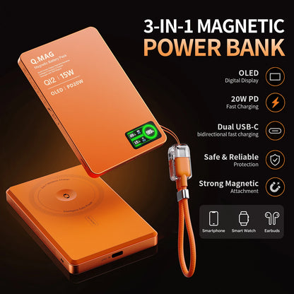 Wireless Magnetic Powerbank Fast Charing